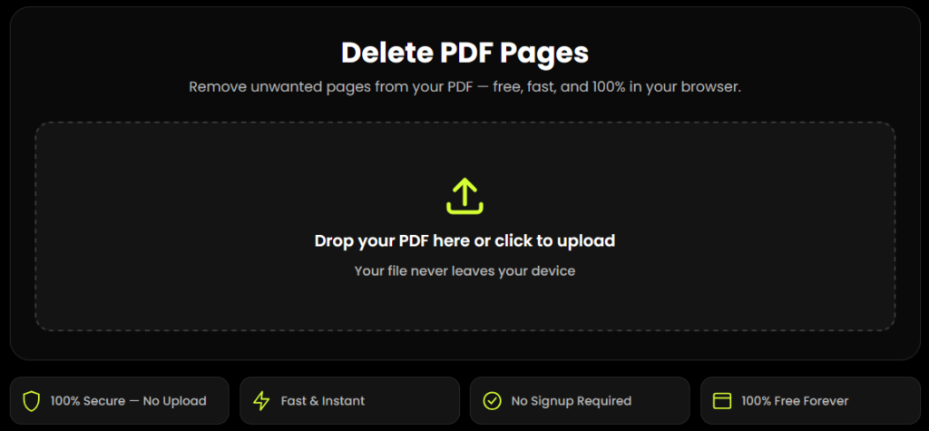 delete multiple pages from pdf at once