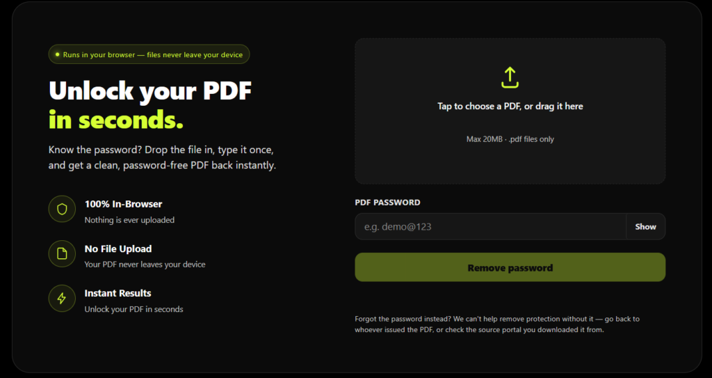 pdf password remover online free