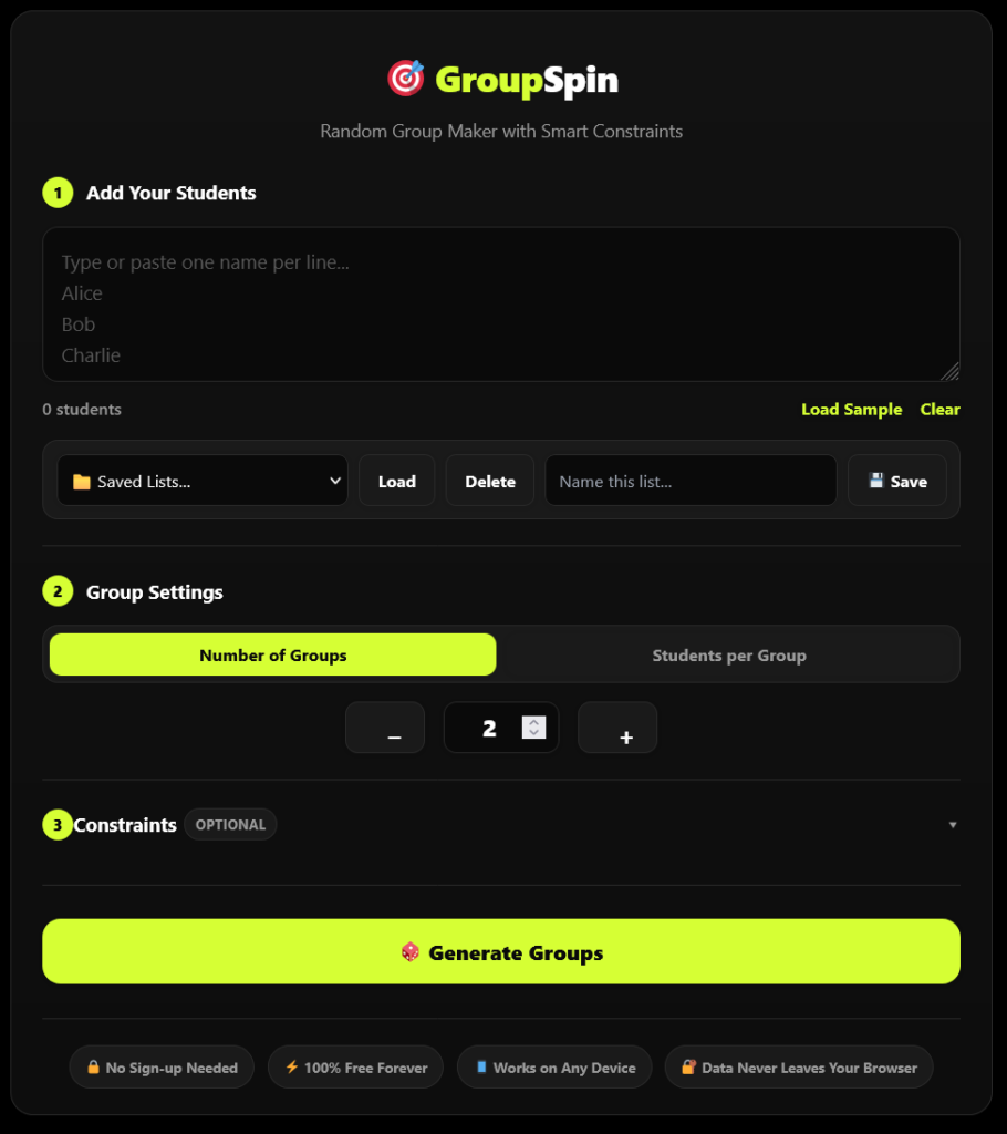 random group maker