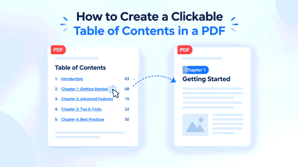 How to Create a Clickable Table of Contents in a PDF