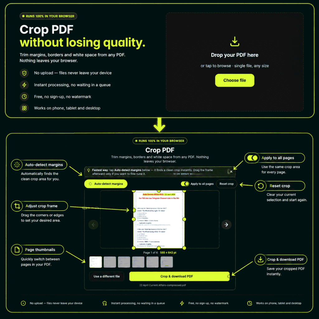 How to Crop a PDF Page and Remove White Margins