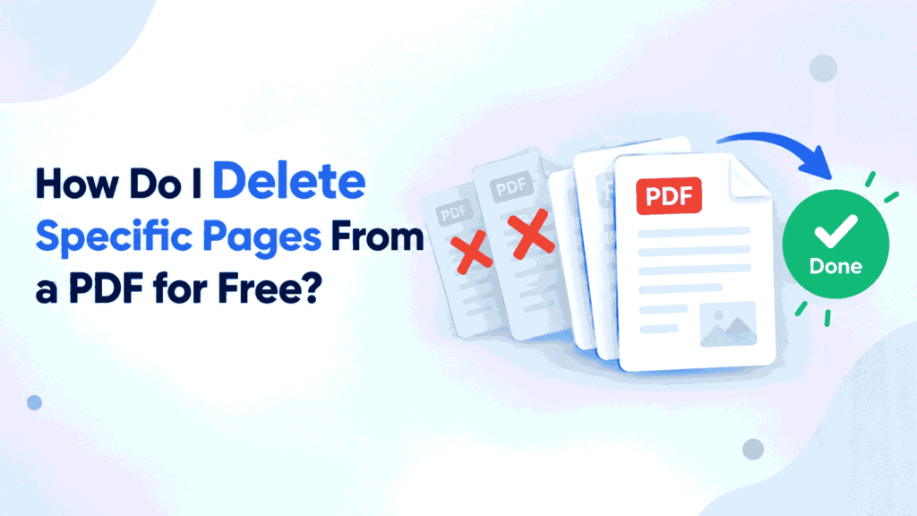 How to Delete Specific Pages From a PDF for Free