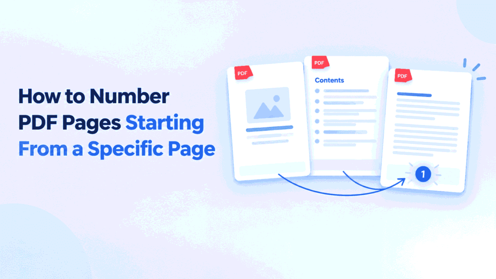 How to Number PDF Pages Starting From a Specific Page