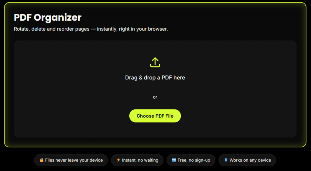 organize pdf